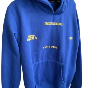 Jesus is King Blue Hoodie