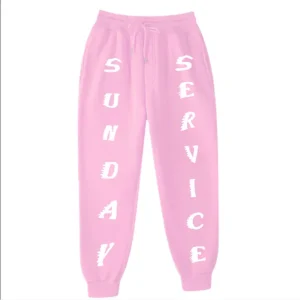 Kanye West Sunday Service Pink Sweatpants