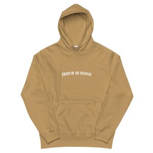 Light Brown Jesus Is King Hoodie